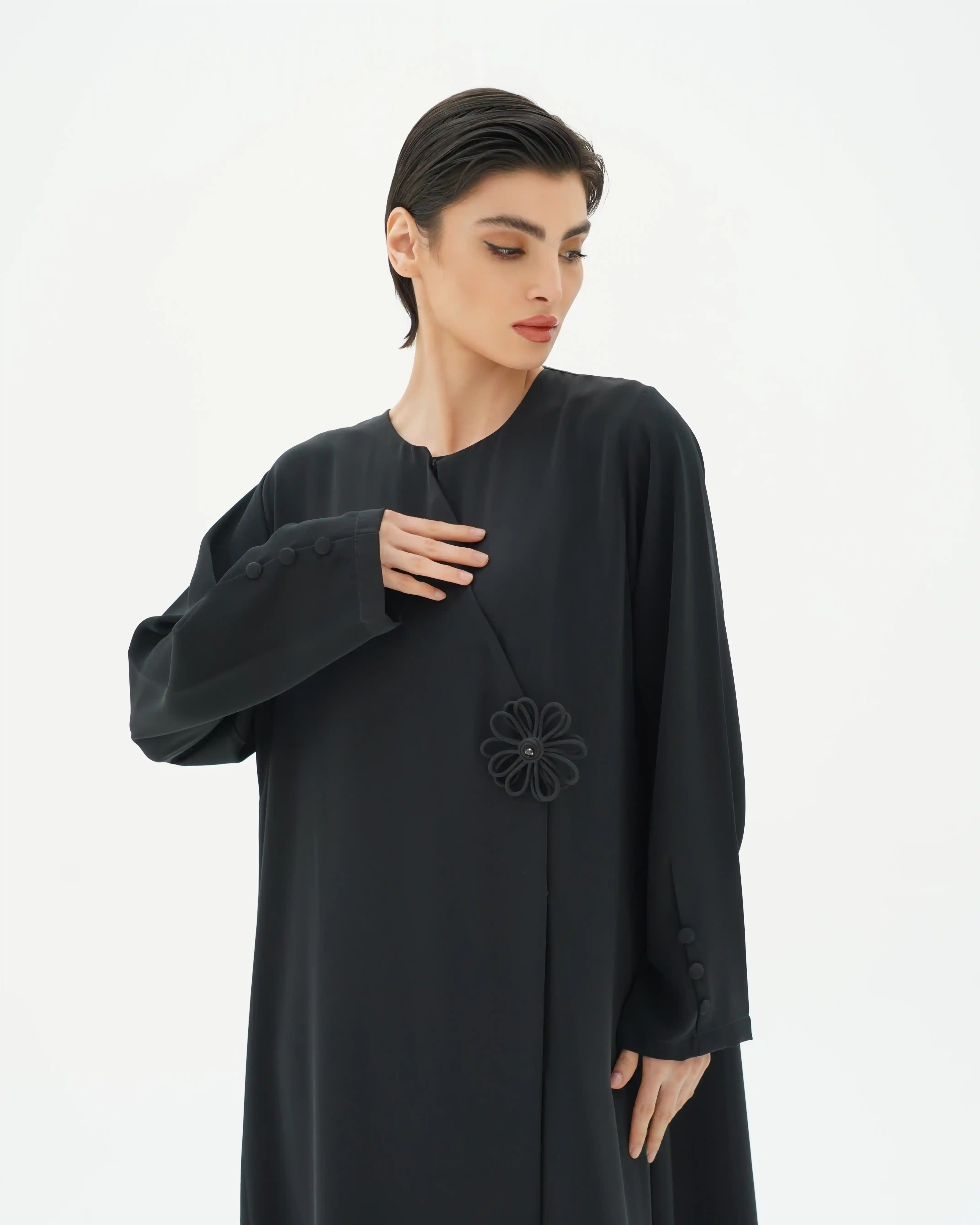 Jalebi Flow Premium Crepe Black