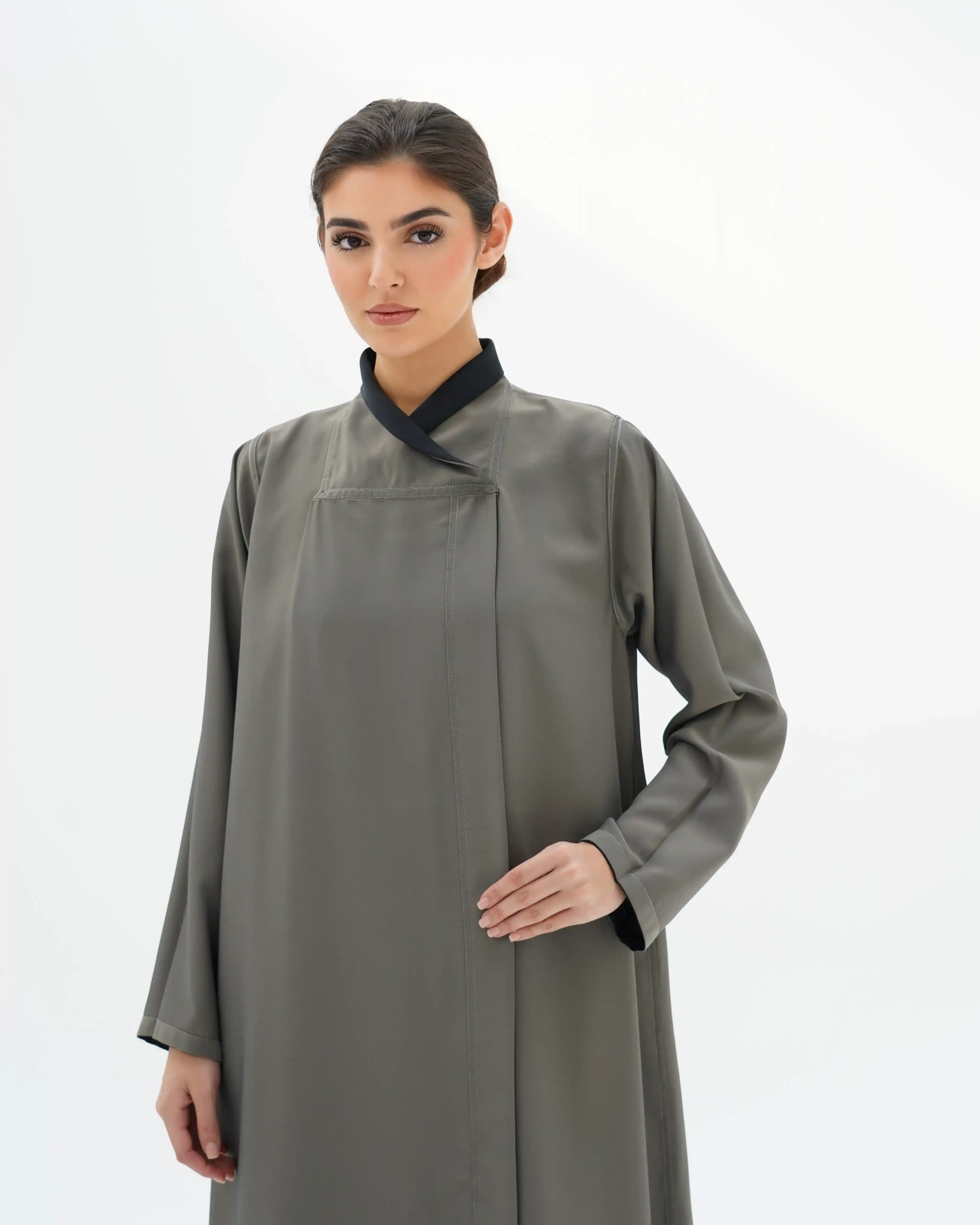 Ego Collar Beads Soft Taffeta OliveGray