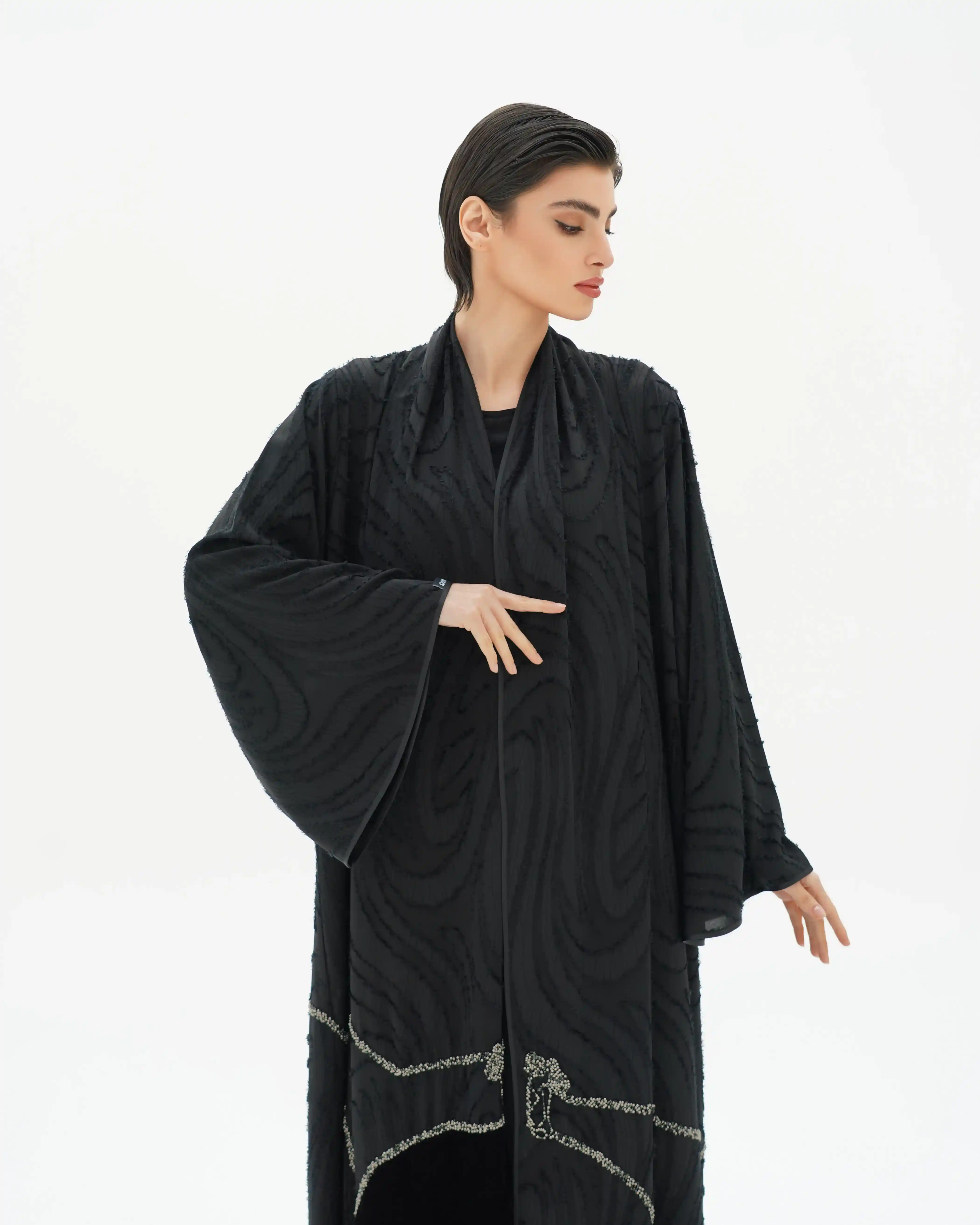 Thunder Texture Crepe Black