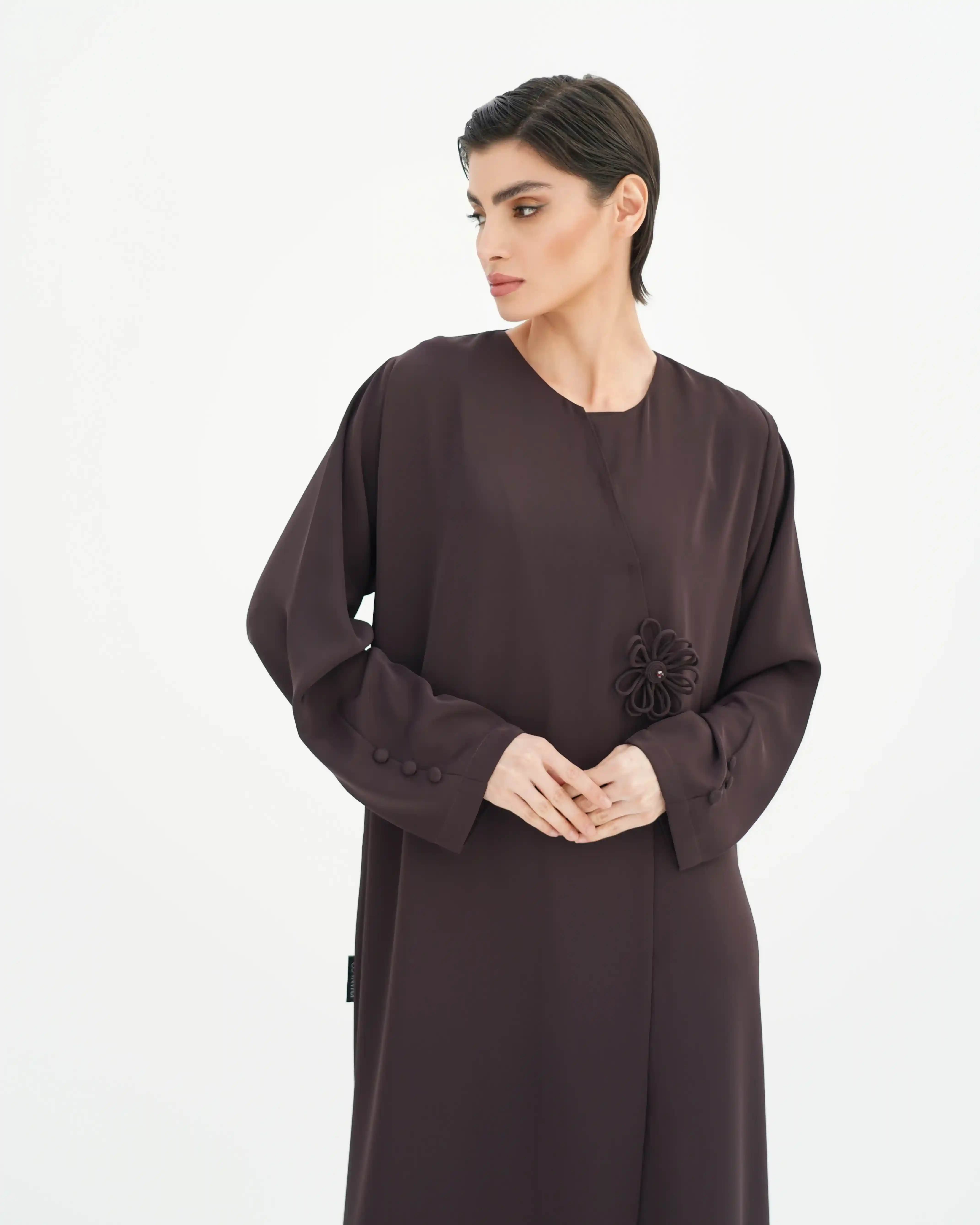 Jalebi Flow Premium Crepe Brown