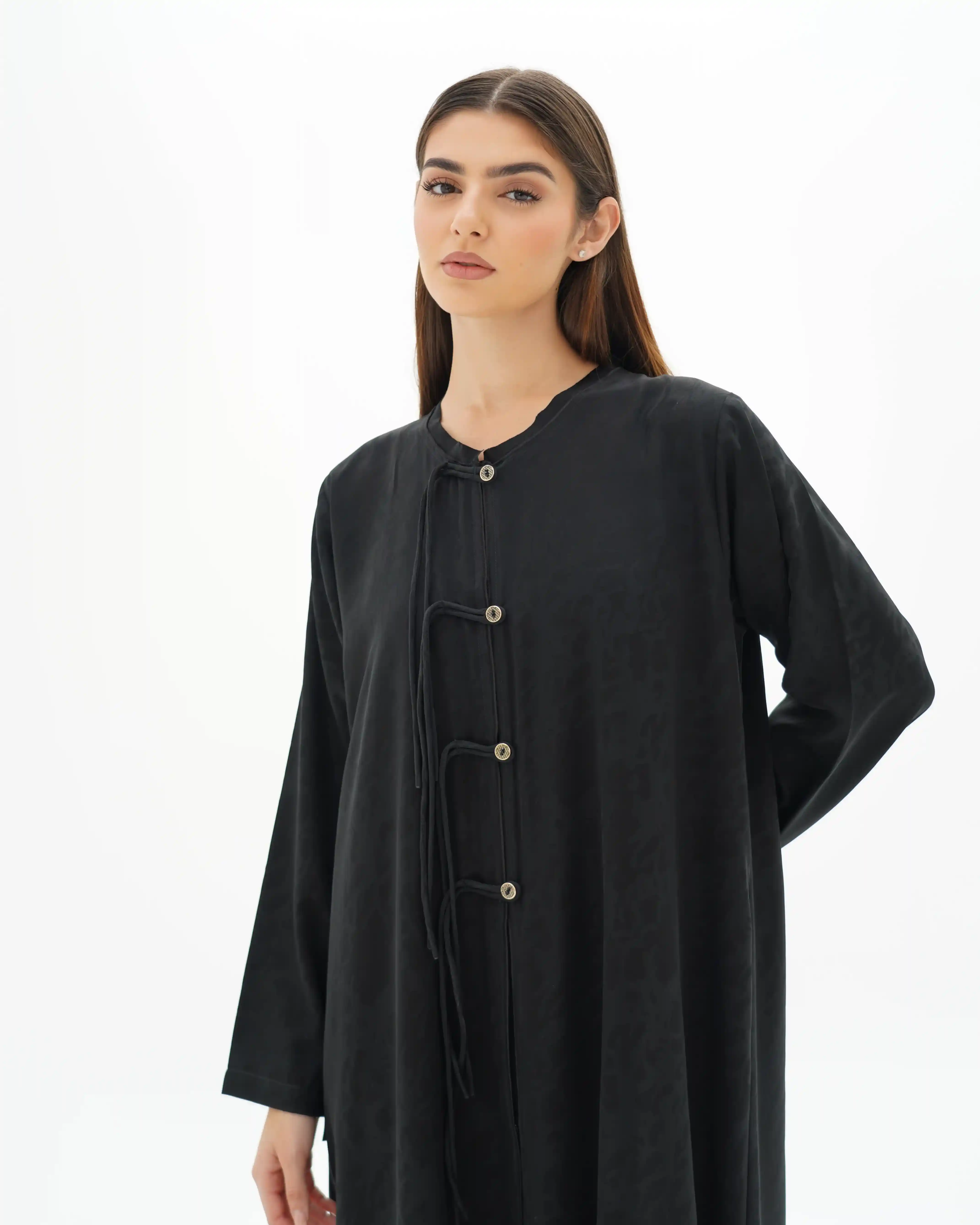 Bottondrop Rich Jacquard Black