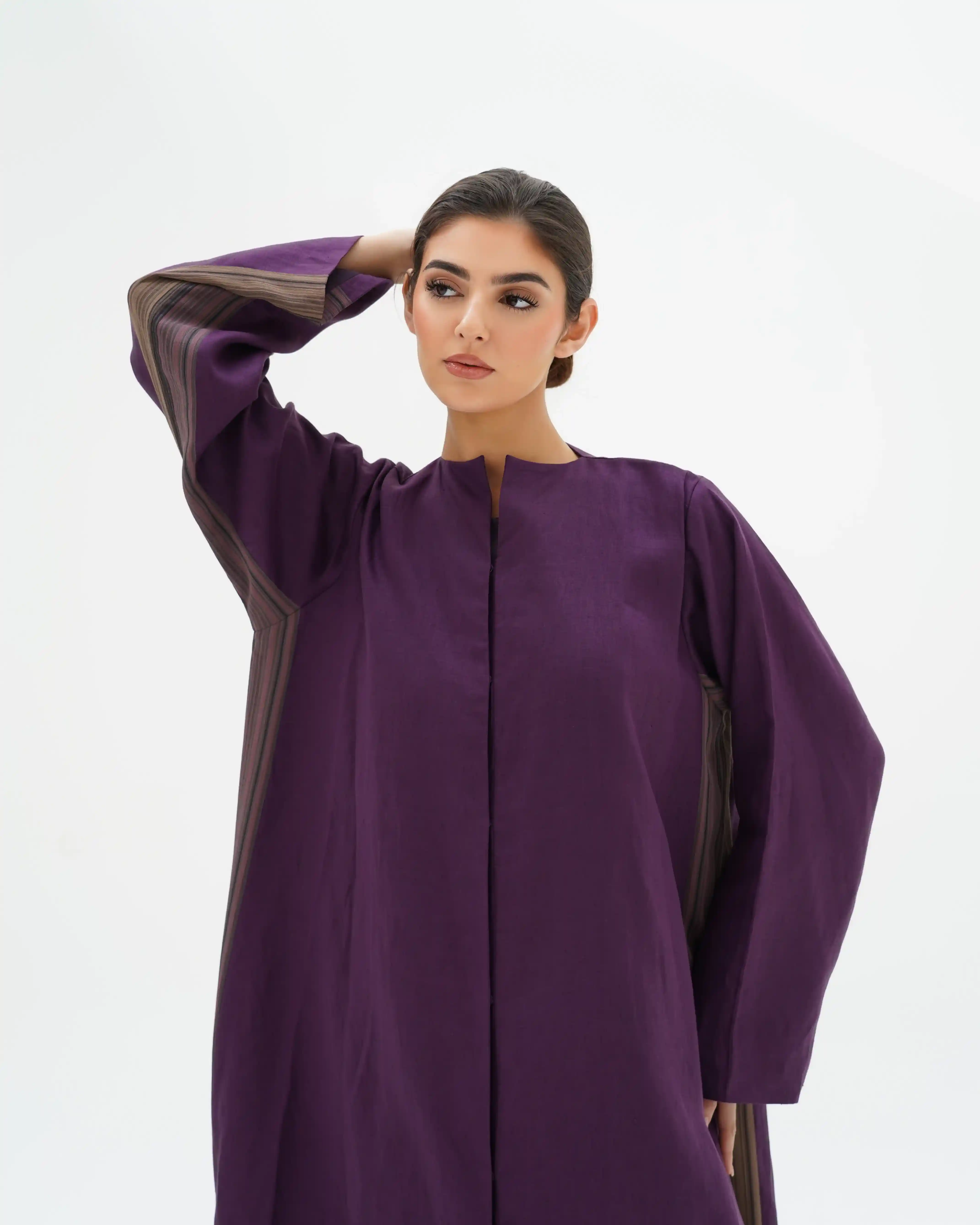 Sky Line Pure Linen Purple