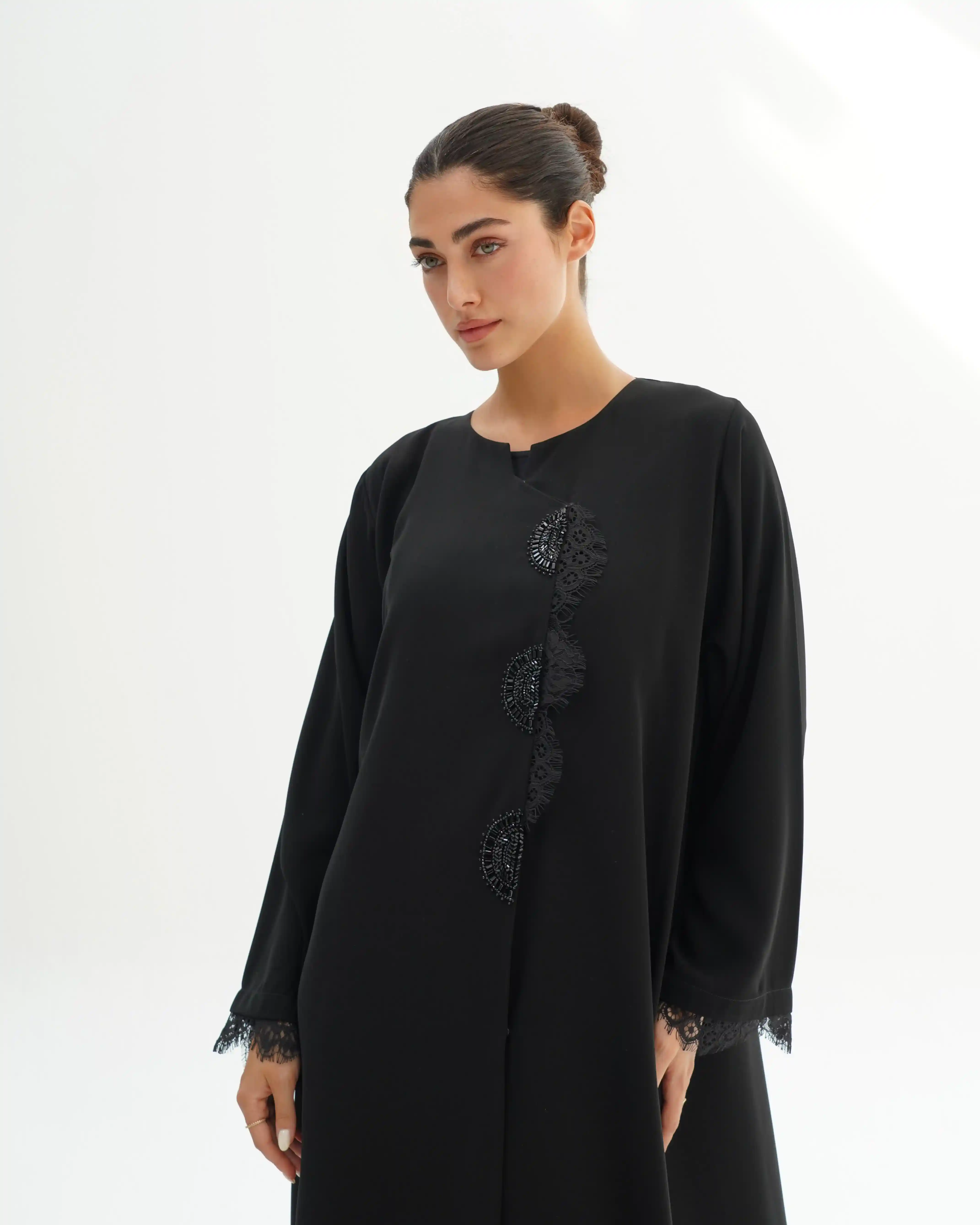 Half N Half Selective Crepe Black
