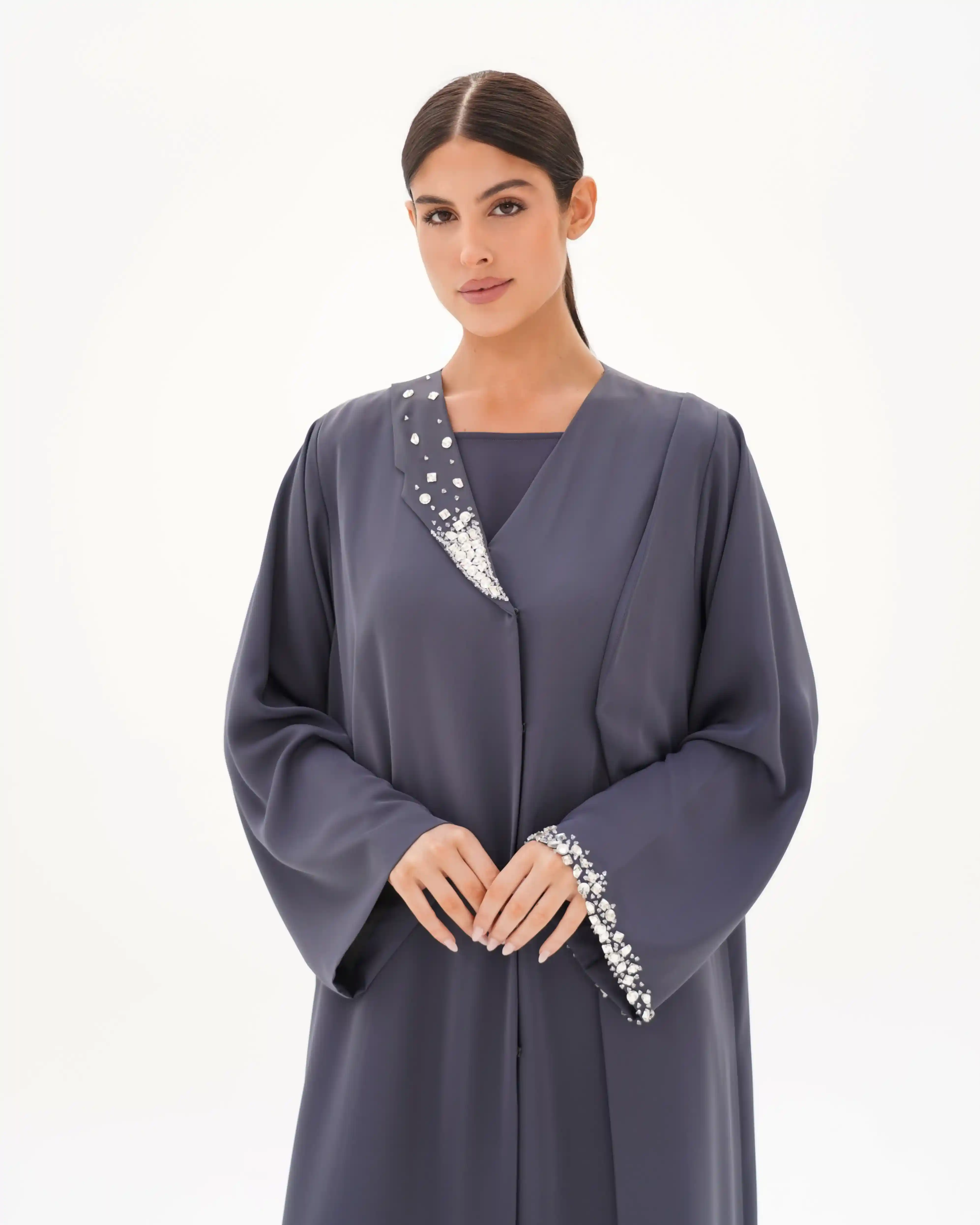Balance Imbalance silver Premium Crepe Gray