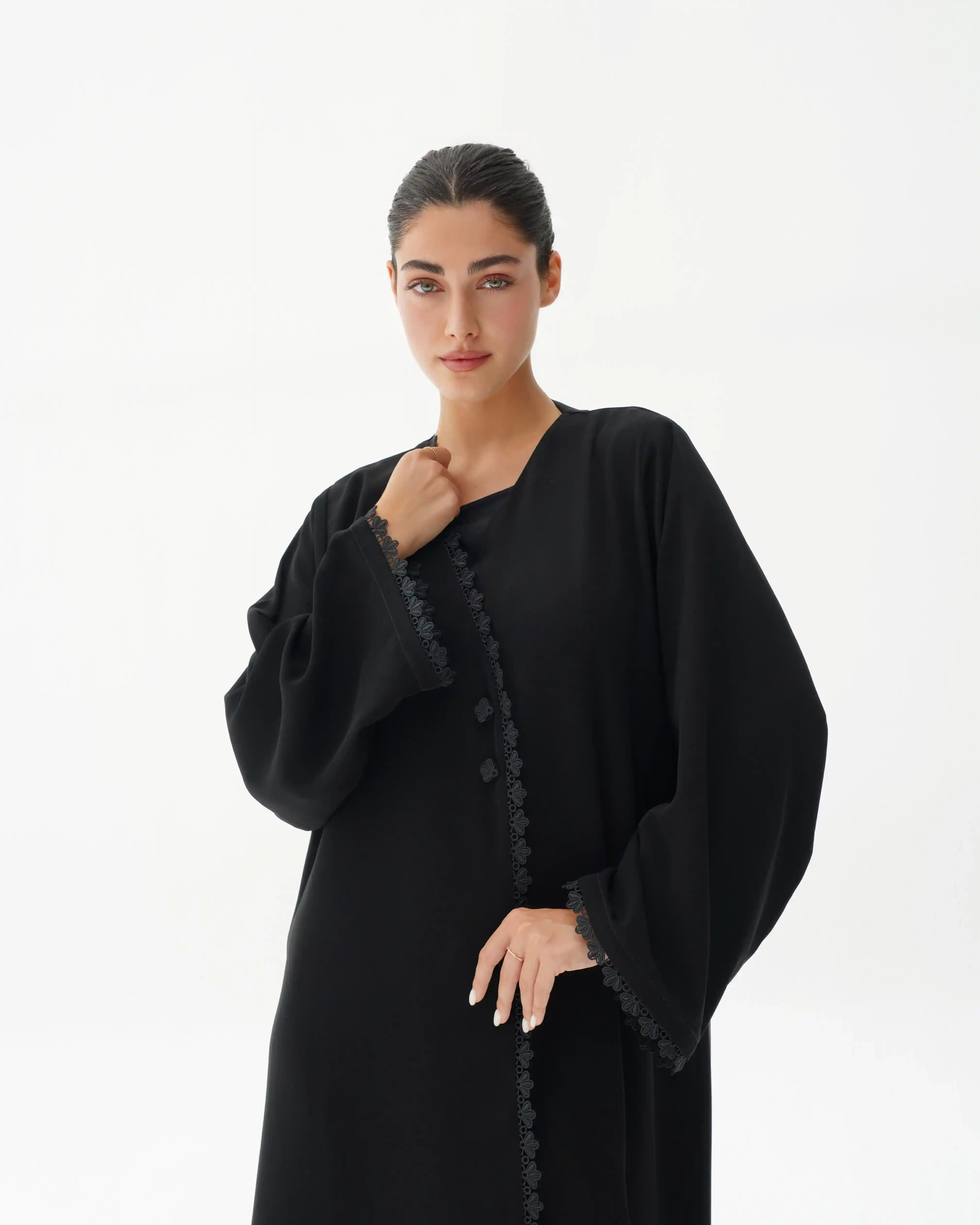 Shadow Lace Selective Crepe Black
