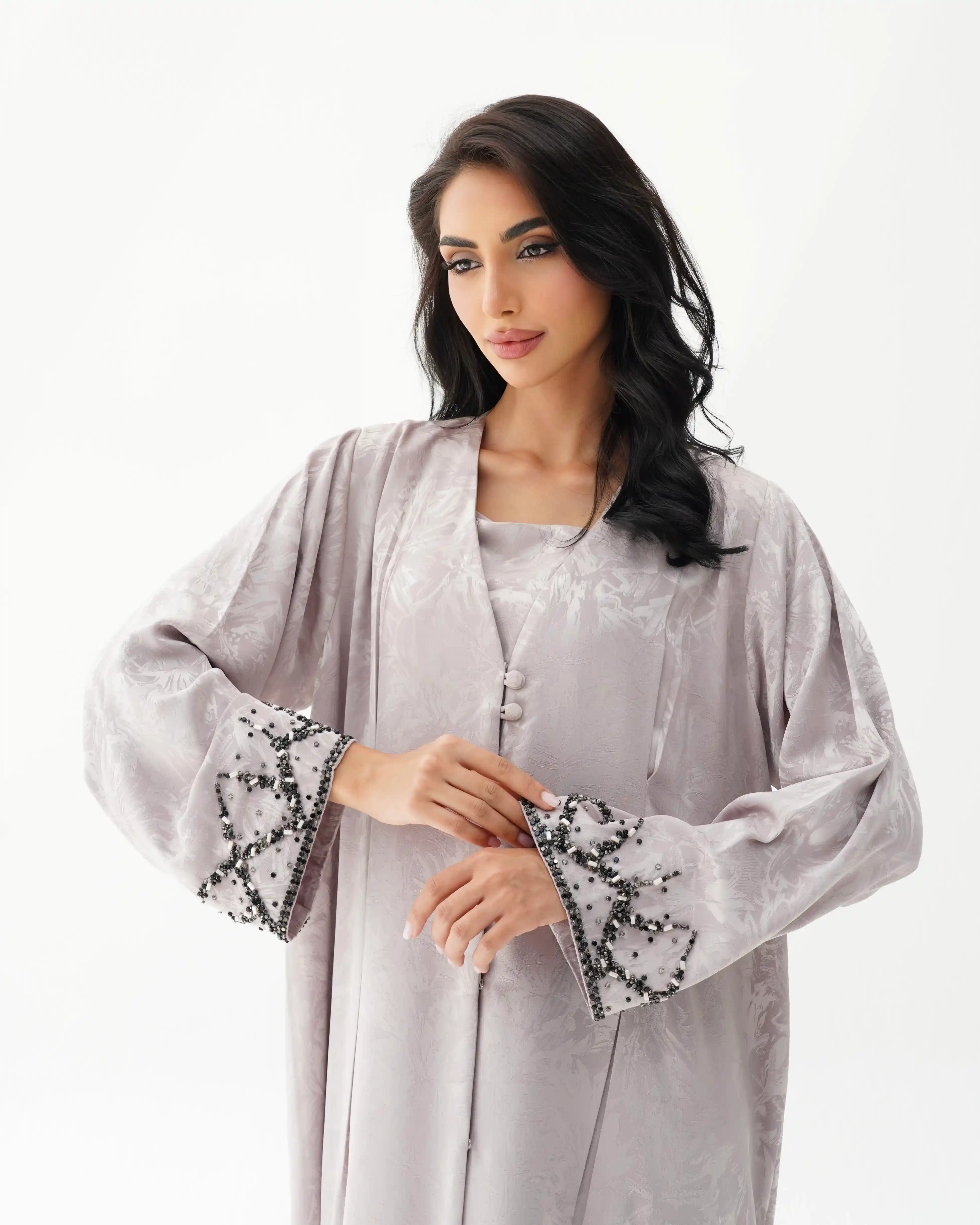 Inner Frame Crystal Jacquard Rosé