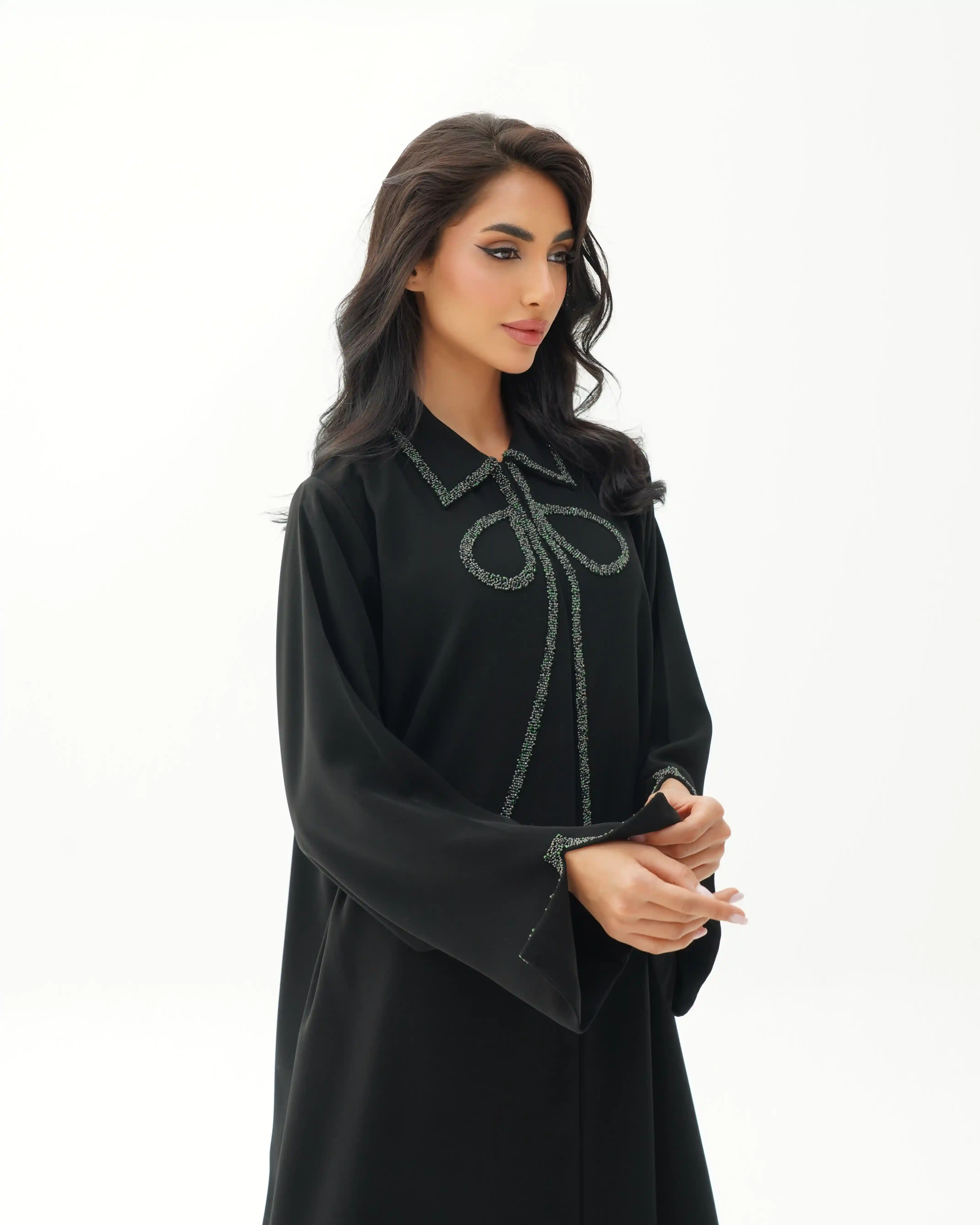 Bowline Collar Selective Crepe Black